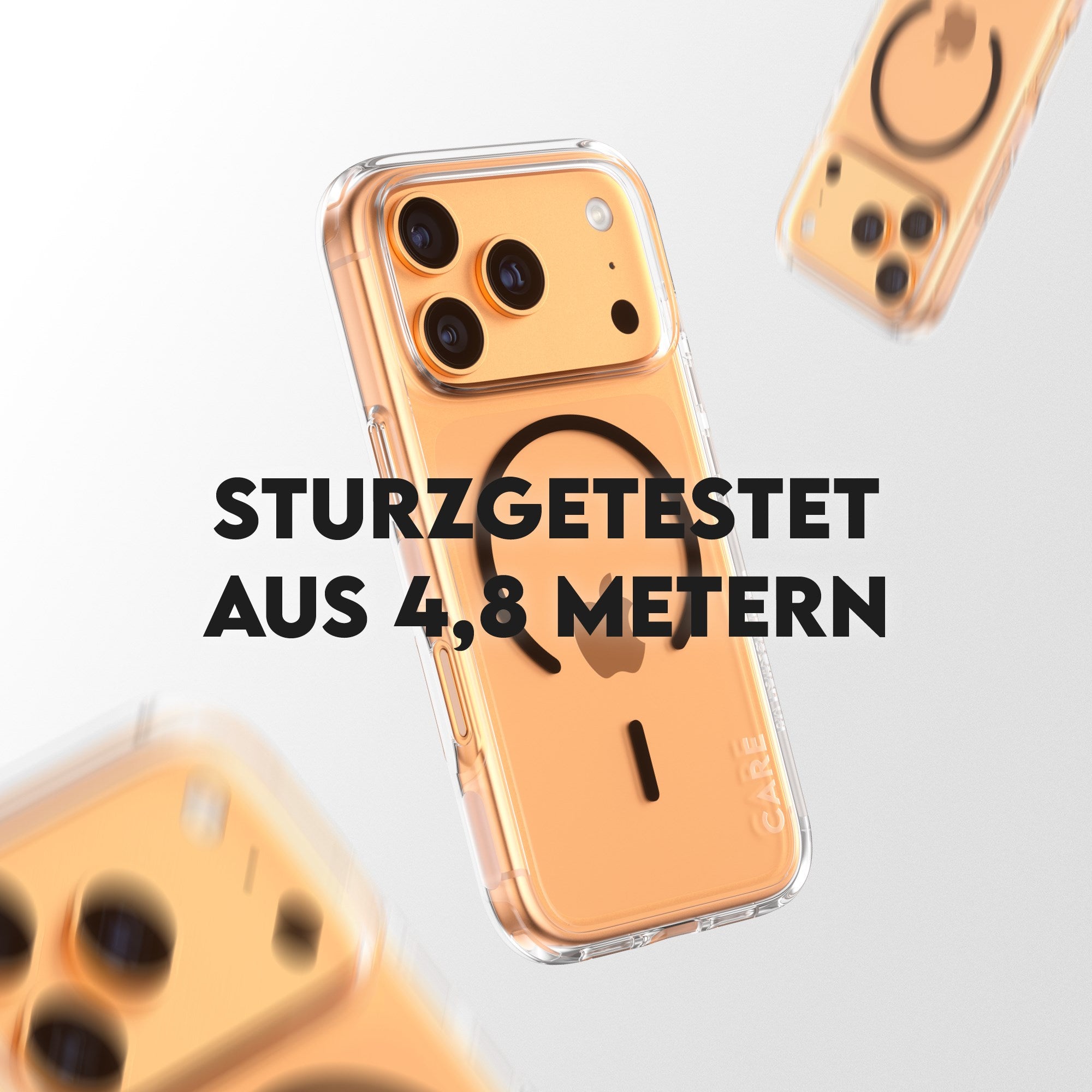 CARE™ by PanzerGlass® Urban Explorer Case Transparent m. Schwarz MagSafe iPhone 17 Pro